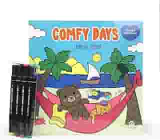 Comfy Days - Livro de Colorir com 4 Canetinhas