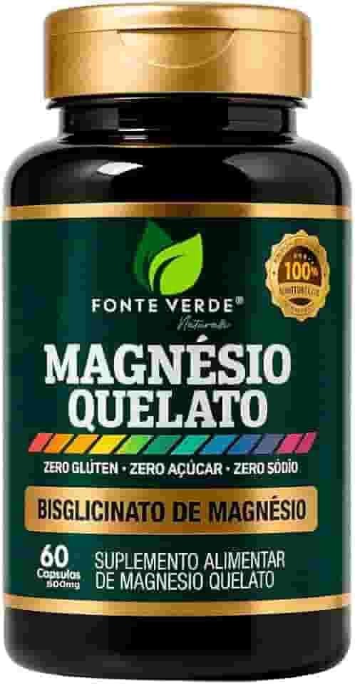 Suplemento mineral Magnésio Quelato 60 Cápsulas – Fonte de Magnésio para o Bem-Estar e Equilíbrio Nutricional do Organismo