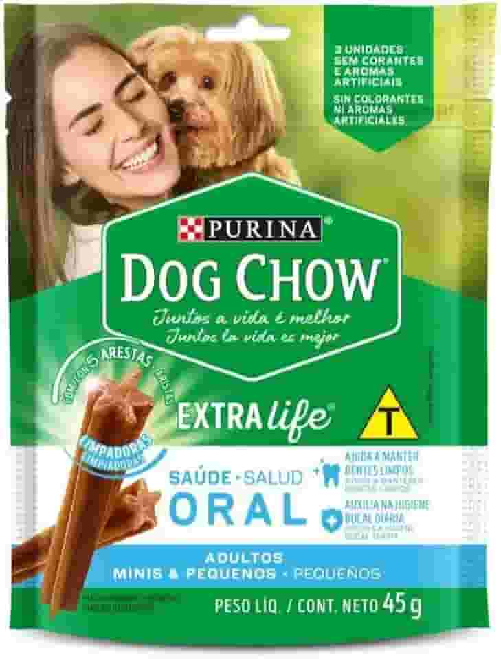 Dog Chow Petisco Dog Chow Saúde Oral Cães Adultos Minis E Pequenos 105G