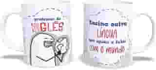 Caneca Personalizada e Divertida – Frases Engraçadas de Professor por Matéria (Inglês)