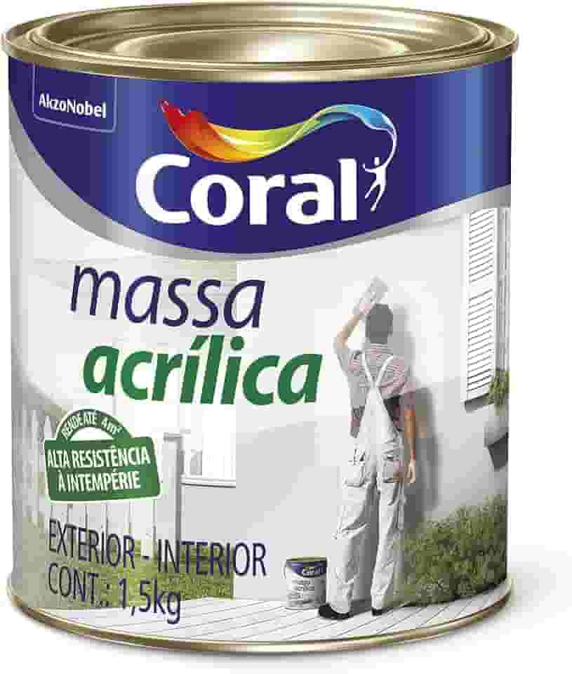 MASSA ACRÍLICA BRANCO 1,5KG - CORAL