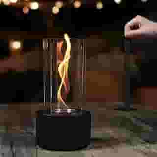 Lareira de Mesa Tornado - Queima Segura até 2,5H - Fogueira de Chama Espiral - Portátil - Alimentado por Etanol em Gel - Lareira Ecológica Mesa Aquecedor Portátil Álcool Decoração