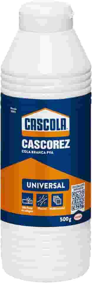 Cascola Cascorez Universal, Cola branca extra forte de fácil aplicação, Cola de PVA com secagem transparente, Cascorez Universal para colagens de alto desempenho, 1x0,5kg