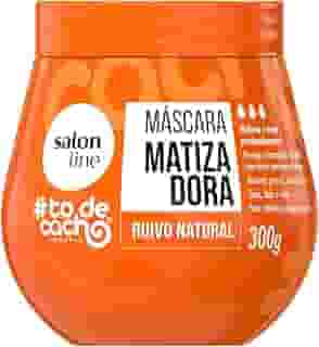 Salon Line, Máscara Matizadora, #TodeCacho, Ruivo Natural, Vegano - Para Cabelos Ondulados, Cacheados e Crespos, 300 g