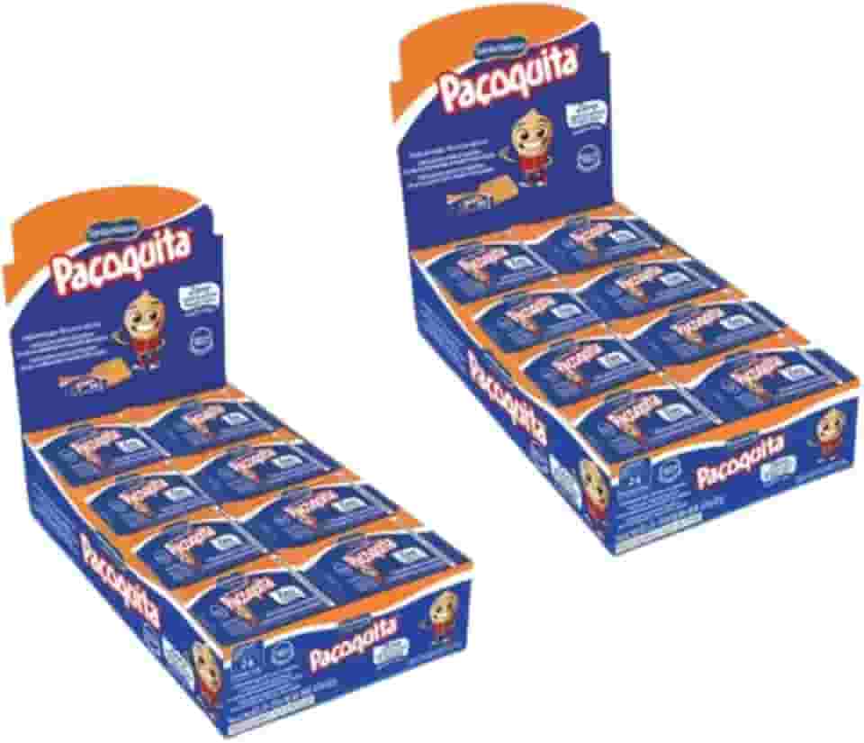 Kit 2 Displays Paçoquita Zero Adição de Açúcar Santa Helena