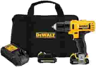 DEWALT Parafusadeira e Furadeira de 3/8 Pol. (10mm) com 2 Baterias 12V Ion-Lítio 2.0Ah Bolsa e Carregador Bivolt DCD710D2
