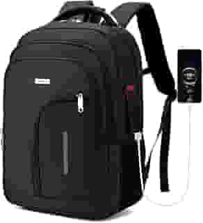 Mochila Masculina Executiva Grande Reforçada para Notebook Trabalho, Viagem e Escola Design Antifurto, Impermeável, com Cabo de Aço, Saída USB e Fone, Conforto Segurança e Durabilidade, Unissex