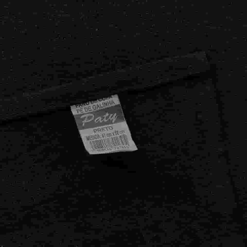 10 Panos de Prato Pé de Galinha 100% Algodão Preto Alta Absorção