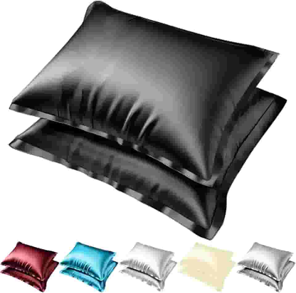 Kit 2 Fronha de Cetim Toque Seda Luxo Antifrizz Cabelo Capa Para Travesseiro Cama