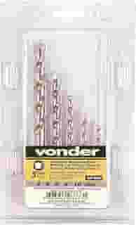 Vonder, Jogo De Brocas Para Concreto, Com Ponta De Metal Duro, 4 Mm A 10 Mm, Com 5 Peças.