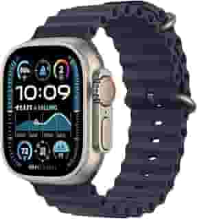 Pulseira masculina BHUIJIC Ocean para Apple Watch Ultra 49 mm, 45 mm, 44 mm, 42 mm, de silicone, ajustável, fivela de metal, p/ Apple Watch Ultra 2, iWatch Ultra séries 9, 8, 7, 6, 5, 4, 3, 2, 1, SE