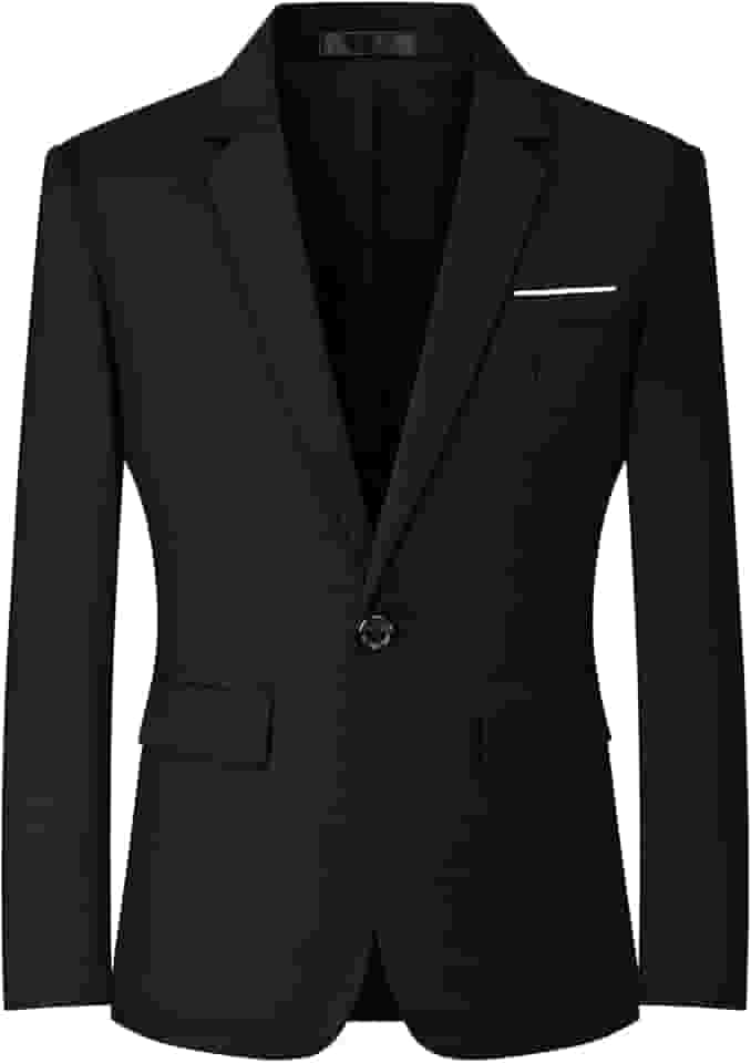 Blazers masculino slim fit business casual masculino casaco esportivo um botão blazer de viagem jaqueta leve