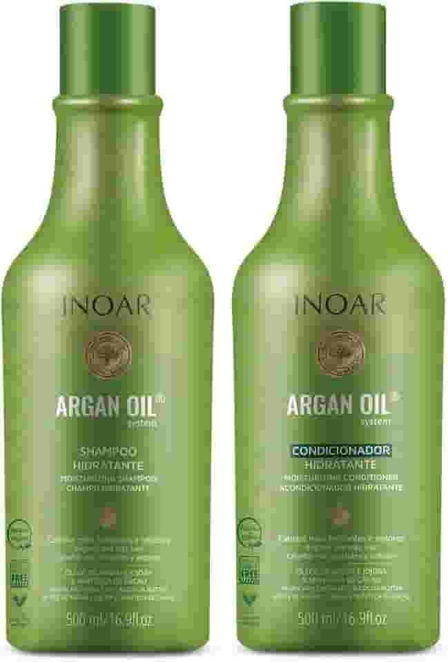 INOAR Kit Inoar Shampoo + Condicionador 500Ml Argan Oil Hidratante