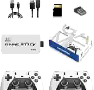 Retro Game Stick ,4k Hdmi Output 2.4ghz Wireless Tv Retro Gaming Console, Plug and Play Video Games with 20,000+ Games and 9 Built-in Emulators (White).