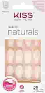 Kiss New York Unha Postiça Salon Natural Médio - Amendoada