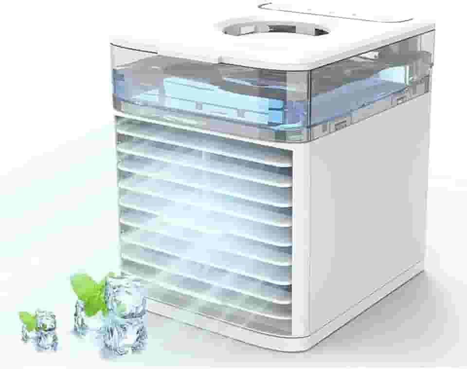 Ar condicionado para quarto – Umidifica ventilador de mesa USB, dispositivo de resfriamento pessoal ar condicionado de quarto, para escritório de viagem em família