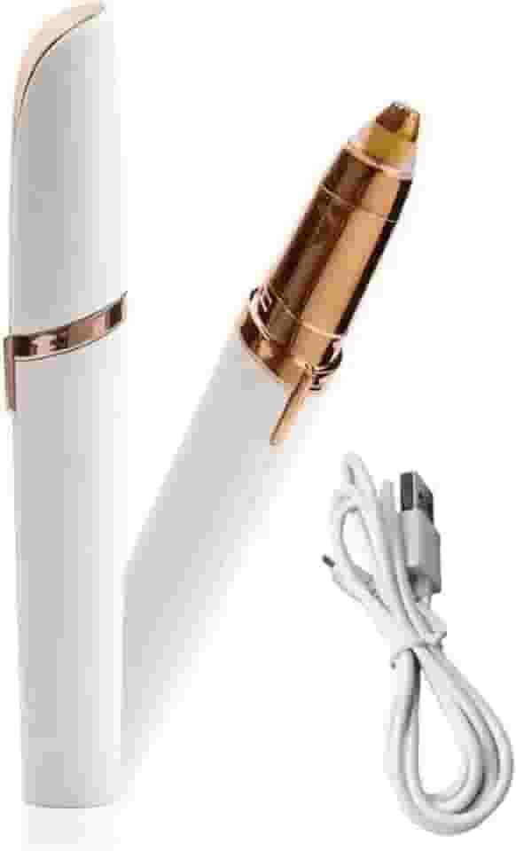 Depilador elétrico Facial para Sobrancelha, Buço e Nariz, caneta remove pelos, Portátil Recarregável USB, Eficácia Profissional