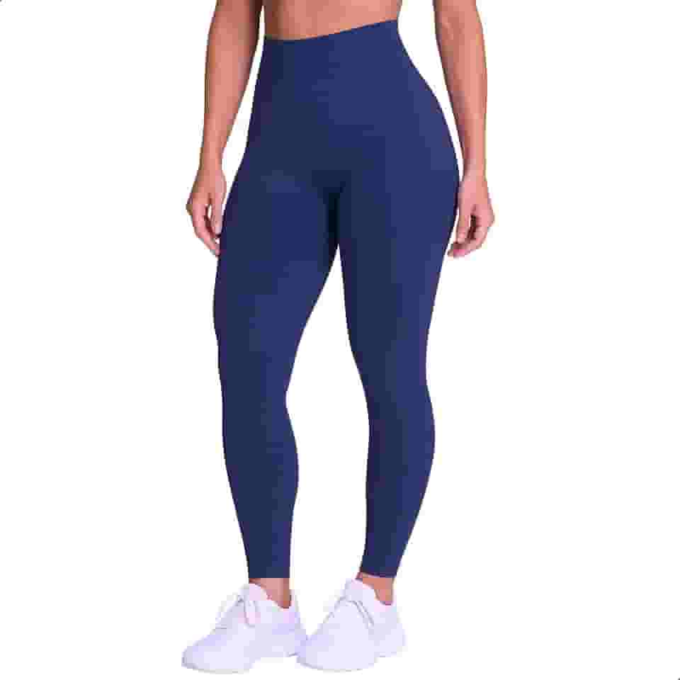Calça Legging Academia Zero Transparências Sem Costura Cós Alto Microfibra Feminina Selene