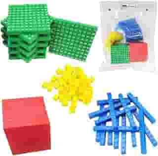 Material Dourado Click Plástico Matemática Escolar 261 Peças MMP