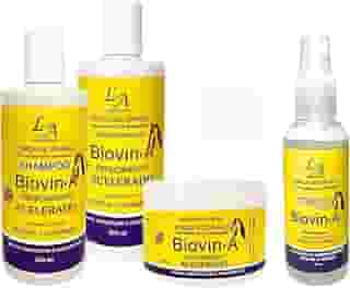 Kit Biovin-A Crescimento Capilar Rápido – Shampoo, Condicionador, Máscara e Tônico - Força de Cavalo Anti Queda e Fortificante 4 em 1