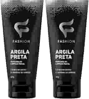 Argila Preta 30g (Máscara de Limpeza Facial) Fashion | Kit 2 Bisnagas
