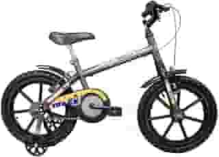 Bicicleta Infantil Aro 16 Dino Grafite e Laranja, Track Bikes