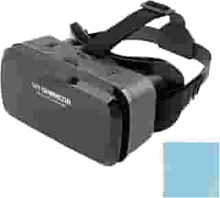 LVOERTUIG Fones de ouvido VR de realidade virtual para celular, óculos 3D, capacetes, óculos de realidade virtual para TV, filmes, videogames, compatível com tela móvel de 4 a 6 polegadas, ângulo de
