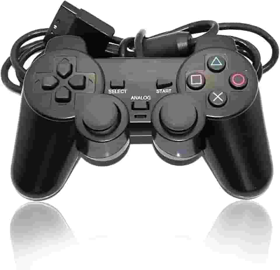 Joystick Controle com Fio Videogame PS2 Analógico Jogo
