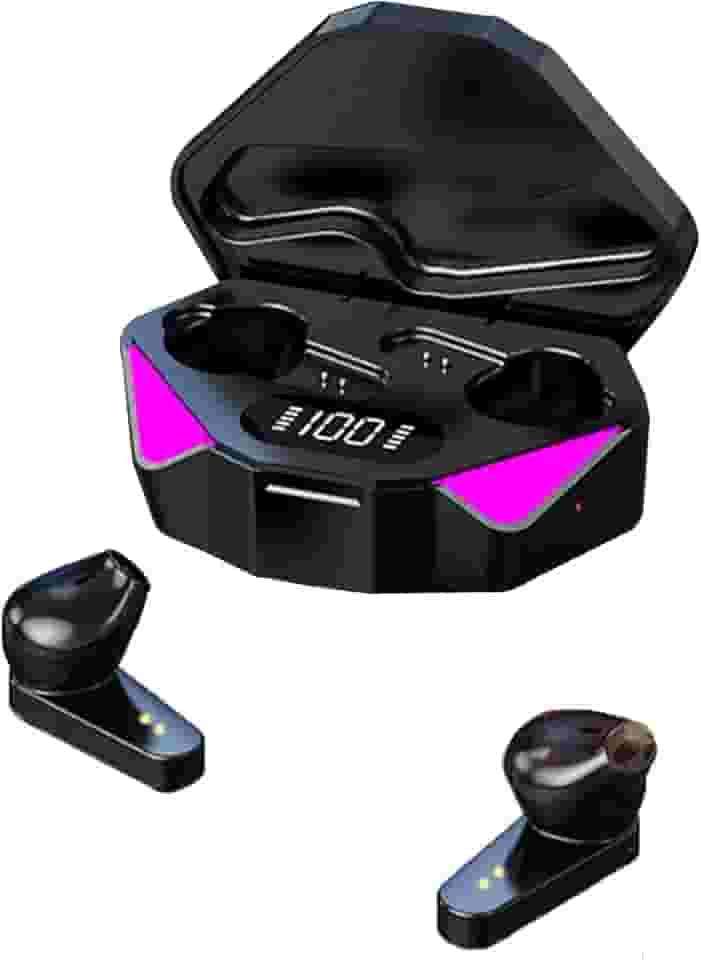 Fones de Ouvido Bluetooth 5.3 sem Fio, Display LED Digital, Estojo de Carregamento com Luzes RGB, Para Games, Música, Corrida Experiência Imersiva Design Ergonômico - D7 Store