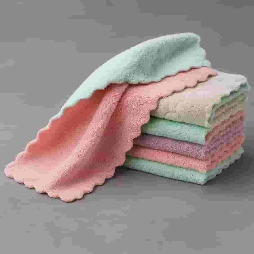 Kit 6 Panos Premium De Qualidade, Microfibra, 28x28cm, Multiuso, Reutilizável, Para Limpeza De Pia Móveis Carro Vidros E Casa, Marca VARENZIA