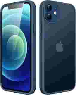 JETech Capa Fosca para iPhone 12/12 Pro 6,1 Polegadas, Case Proteção Contra Quedas à Prova de Choque, Capinha Traseira Translúcida Fosca para Telefone, Anti-Impressão Digital (Azul-Tempestade)