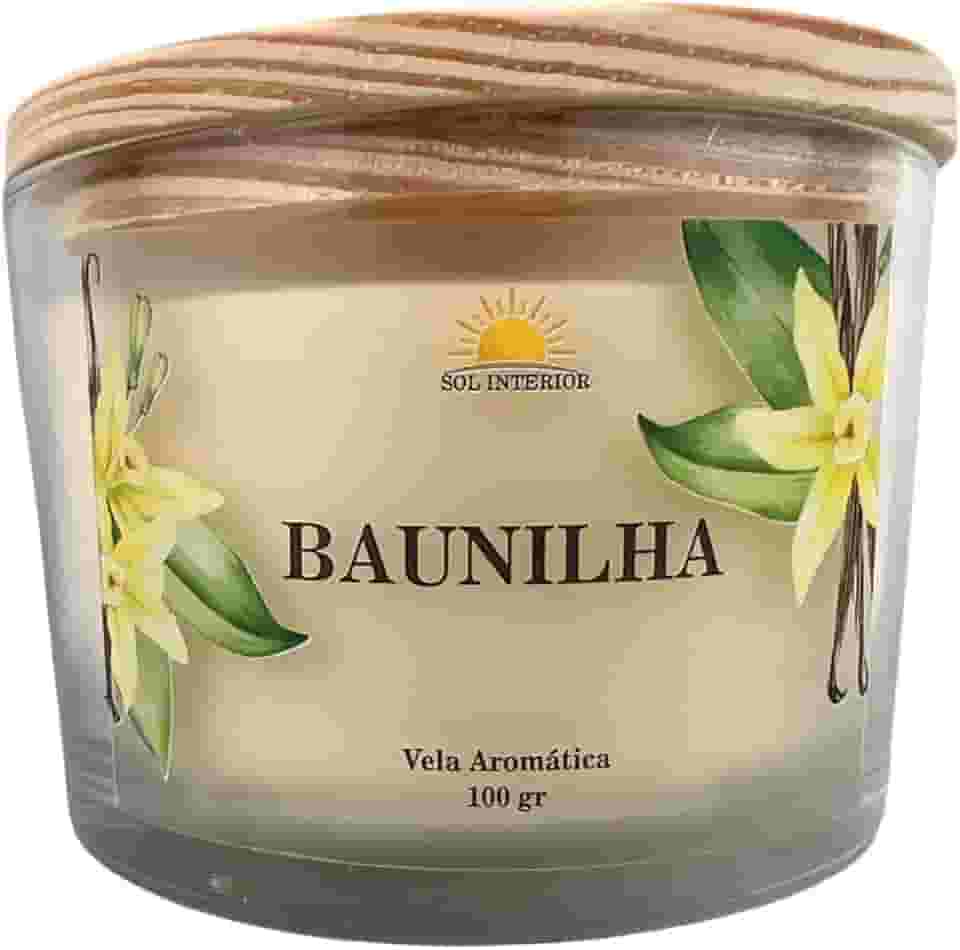 Vela Aromática Artesanal, 9 Fragrâncias Disponíveis, Baunilha, Capim Limão, Lavanda, Bamboo, Alecrim (Baunilha)