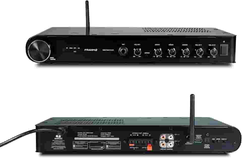 Amplificador de Som Profissional Slim 3800 HDMI APP Bivolt Bluetooth USB Rádio FM Entrada Microfone Frahm - 32168
