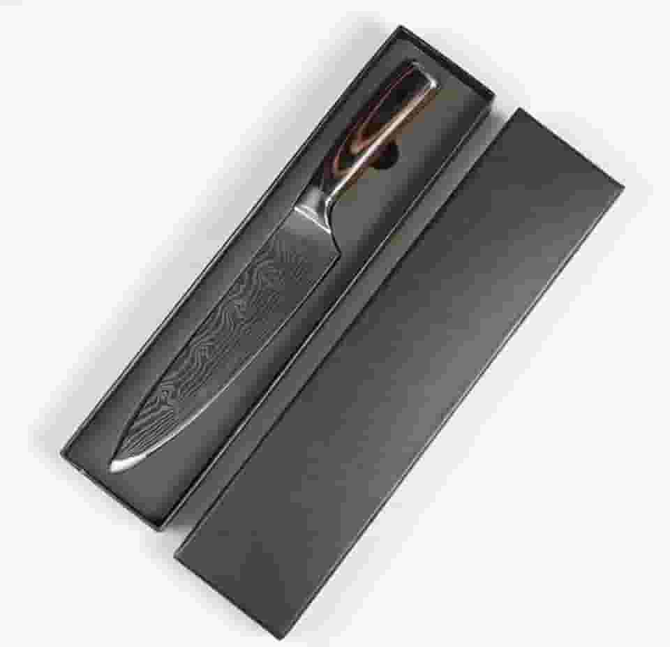 Faca Chef Profissional Padrão Damasco Churrasco 8 polegadas