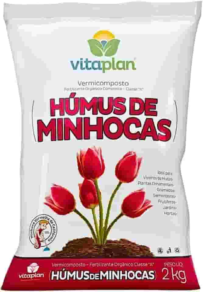 Fertilizante Adubo Organico Humus De Minhoca Vermicomposto Para Todas as Plantas 2kg