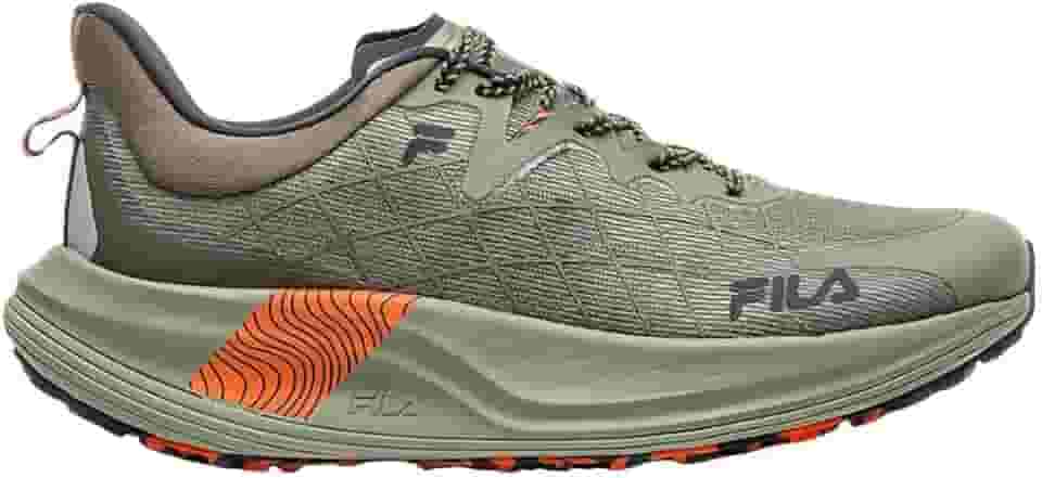 Tênis Fila Racer Skytrail Verde e Laranja