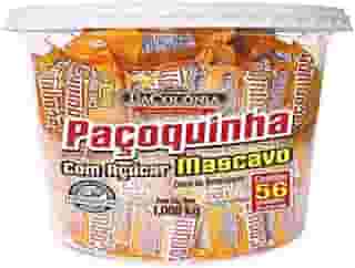 Da Colonia Paçoca Rolha C/ Açucar Mascavo Pote C/56 Und Dacolonia