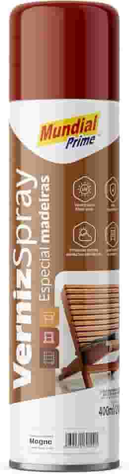Verniz Spray Especial Madeira, MUNDIAL PRIME, Mogno, AE0100155