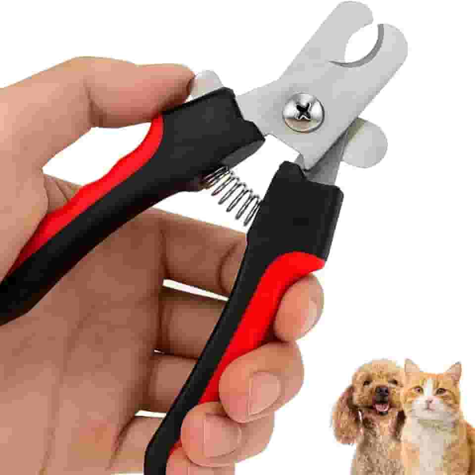 Cortador de Unha Pet Alicate Cães e Gatos 16cm Ergonômico com Trava de Segurança Corte Seguro Higiênico Fácil Acessório Pets
