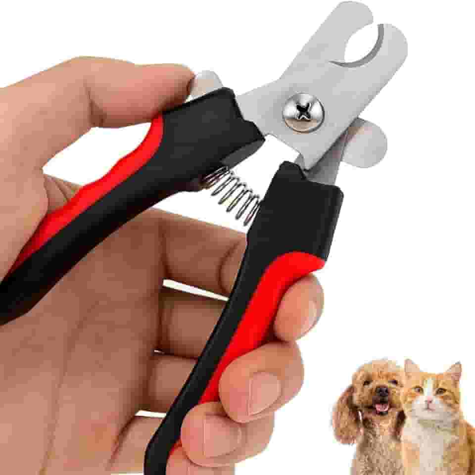 Cortador de Unha Pet Alicate Cães e Gatos 16cm Ergonômico com Trava de Segurança Corte Seguro Higiênico Fácil Acessório Pets