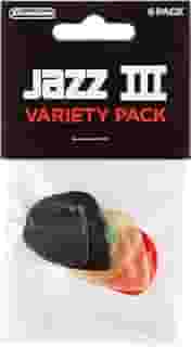 Kit de palhetas para guitarra Jim Dunlop, variadas, pacote com 6