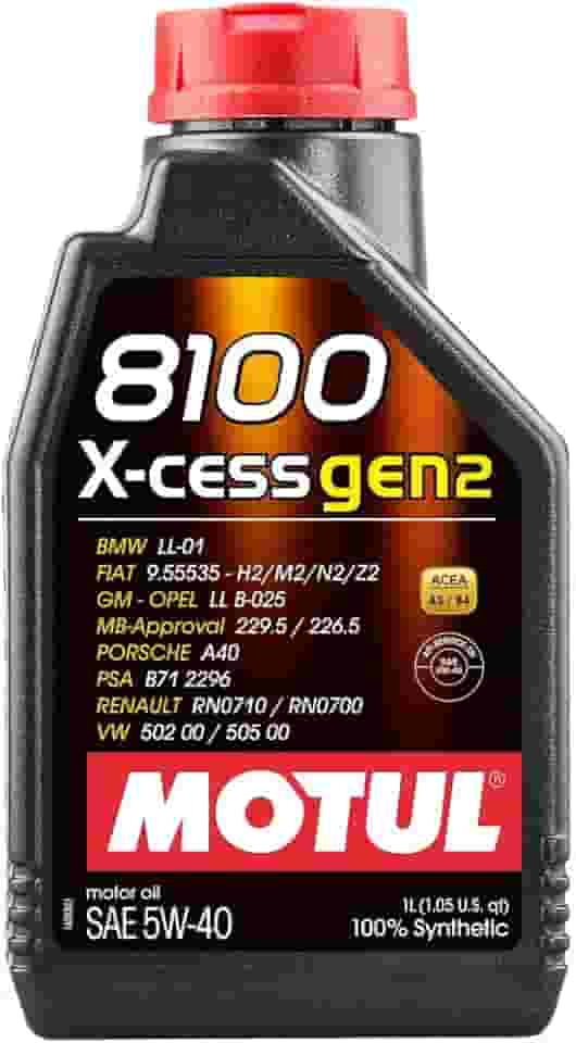 Óleo Motul 8100 5W40 X-Cess Gen2 100% Sintético 1L