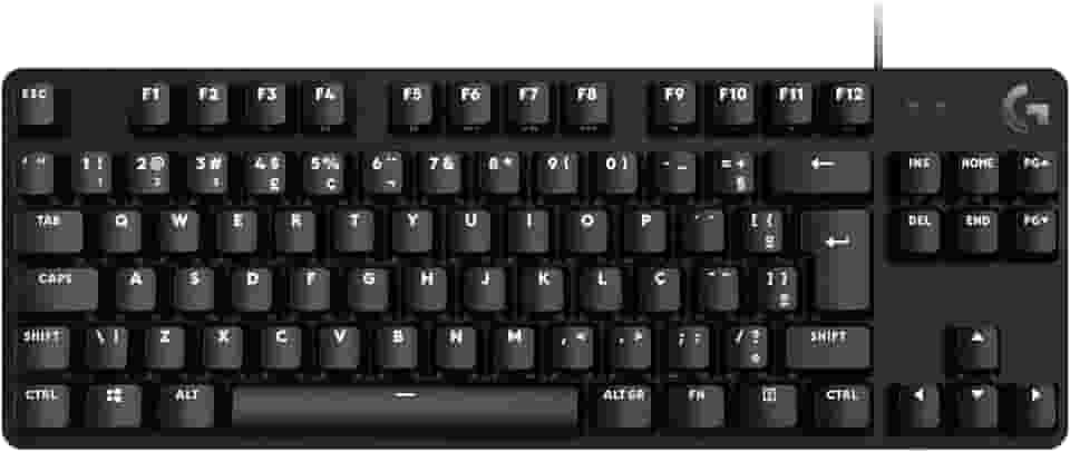 Teclado Mecânico Gamer Logitech G413 TKL SE com Layout ABNT2, Iluminação Branca e Teclas Mecânicas Tactile, Anti-ghosting, Compatível com Windows, macOS - Preto