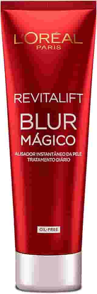 L'Oréal Paris Revitalift Primer Facial Blur Mágico, com Textura Oil-Free e Efeito Matte Aveludado, Disfarça Poros e Rugas, Uniformiza a Pele Instantaneamente, 27g