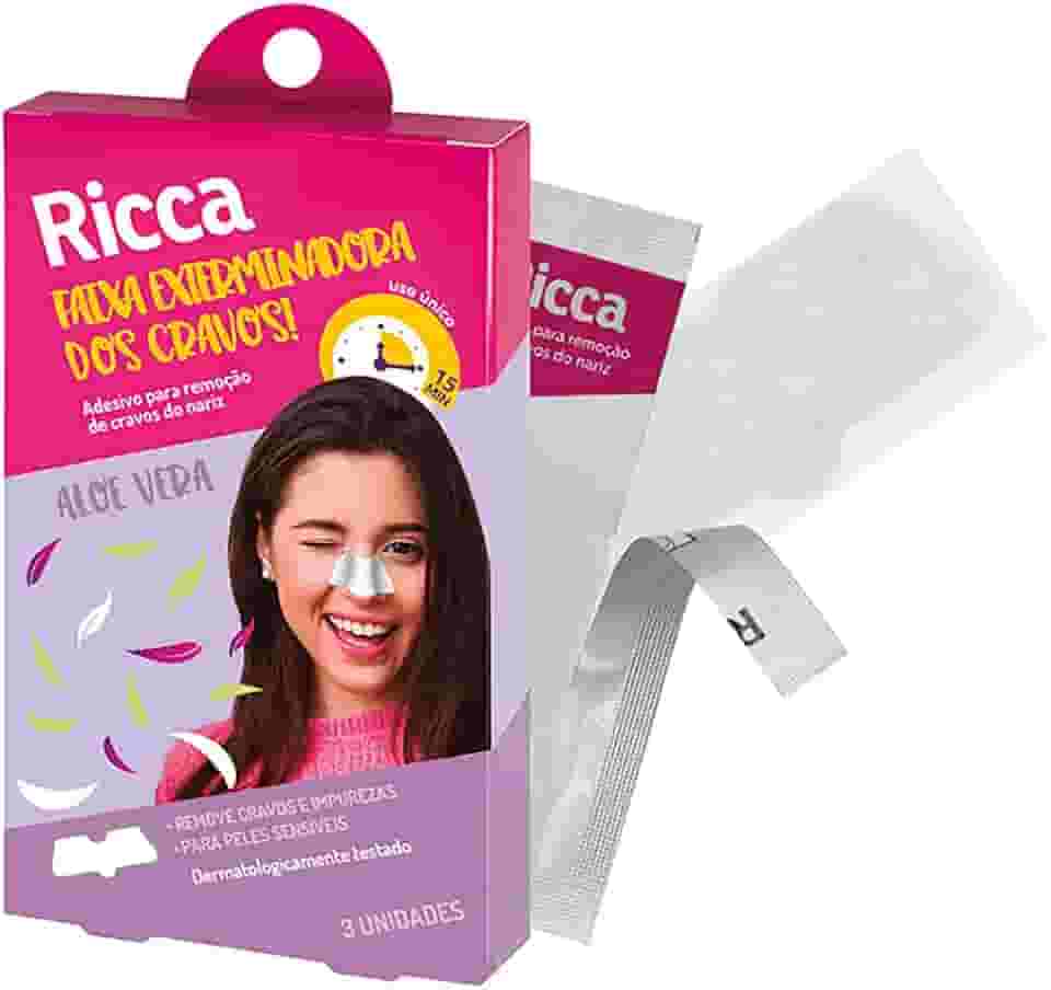 Ricca Adesivos para Remoção de Cravos do Nariz Acne Defense
