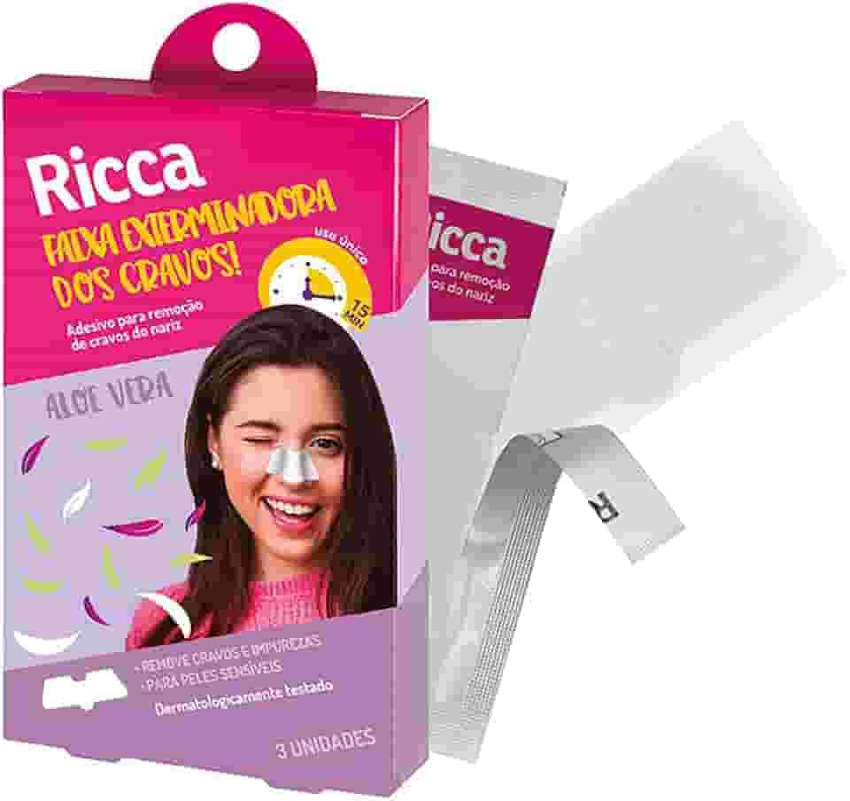 Ricca Adesivos para Remoção de Cravos do Nariz Acne Defense