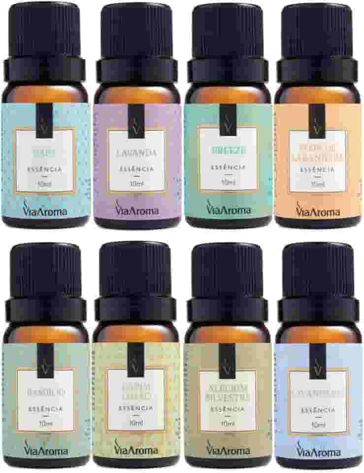 Kit 8 Essências Mais Vendidas Via Aroma 10mL