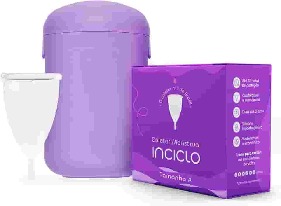 Coletor Menstrual Inciclo + Cápsula Esterilizadora Lavanda (A (a partir de 30 anos e ou com filhos))