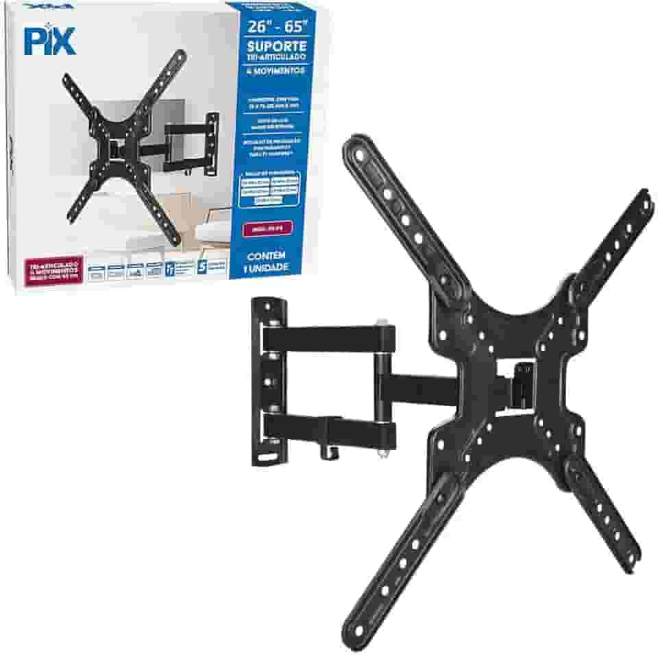 Suporte TV Tri-articulado 26" A 65" Parede Com Braço Longo