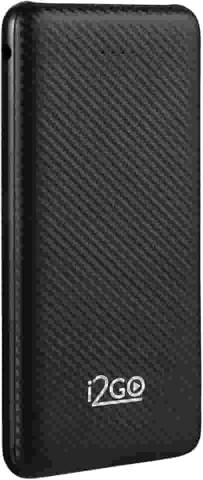 I2GO, Carregador Portátil (Power Bank) 10000mAh, 2 Saídas USB + 1 Saída/Entrada USB-C, Preto, i2GO Plus